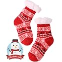 MOGGEI Girls Slipper Fuzzy Socks Kids Boys Fluffy Fleece Lined Warm Plush Sherpa Winter Child Home Socks