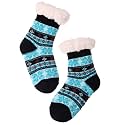 MOGGEI Girls Slipper Fuzzy Socks Kids Boys Fluffy Fleece Lined Warm Plush Sherpa Winter Child Home Socks