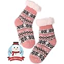 MOGGEI Girls Slipper Fuzzy Socks Kids Boys Fluffy Fleece Lined Warm Plush Sherpa Winter Child Home Socks