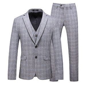 mogu men39s slim fit single breasted suit