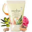 Moha Walnut Face Scrub with Walnut Powder &amp; Aloe Vera | Gentle Exfoliating Scrub for Glowing Skin &amp; Smooth Texture | Dual-Action Polish for Deep Cleansing &amp; Pore Purifying | Face Scrub for Men &amp; Women for Radi