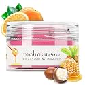 Moha Lip Scrub for Pigmented, Dry, Dark & Chapped Lips | Reduce Darkness & Wrinkles with Shea Butter, Honey, Vitamin C & E | Long Lasting, Non-Sticky, Brightens Complexion, Restores Natural Color & Soft & 