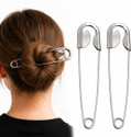 mohaati Oversized Safety Pin Korean Style Hair Accessory Hair Clip -Pack of 2 Hair Clip