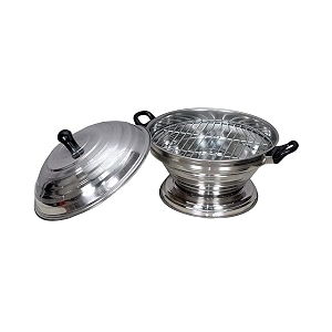 moham stainless steel multipurpose oven for kitchenbarbeque grillerbatipizza makerpizza oventandoor for homesilverjaligas tandoor 2 handles