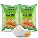 Mohan Impex Improvised Gluten Powder 1Kg [Pack of 2] | Baking Improver &amp; Dough Enhancer | Increases Bread Volume, Enhances Texture &amp; Stability | Perfect for Mixing &amp; Baking