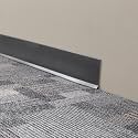 Mohawk Charcoal Dark Gray Vinyl Cove Wall Base Molding Trim - 4in x 120ft