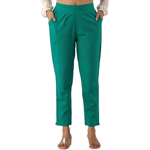 Moirai Cotton Regular Fit Woman Trousers Pants