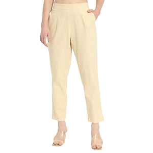 Moirai Cotton Women Trouser Pants Regular Fit