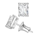 Moissanite Solitaire Earrings for Women 1-3 Carat 925 Sterling Silver