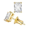 Moissanite Solitaire Earrings for Women 1-3 Carat 925 Sterling Silver