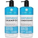 Moisturizing Shampoo and Conditioner Set - Sulfate Free Care for Women and Men - Hydrating, Deep Moisture Duo with Shea Butter - Salon Grade, Color Safe - Ideal for Curly Hair and Dry Split Ends
