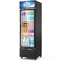 Mojgar Commercial Refrigerators, 14.8 Cu.Ft Beverage Fridge with Glass Door