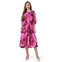 MOJILAA Women39s Georgette Floral Printed Gathered Dress