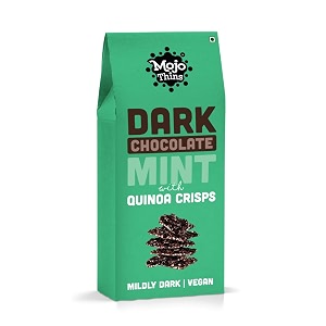 mojo bar thins - dark chocolate mint with quinoa crisps vegan portion controlled 108 gm