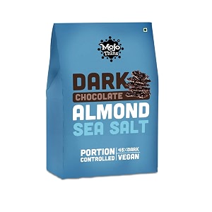 mojo bar thins mini - dark chocolate almond with sea salt vegan portion controlled 60 gm