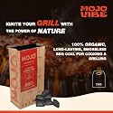 MOJO Coconut Shell Charcoal Pillow Briquette Coal for Barbeque Grill|As seen on Shark Tank India|100% Organic, Barbeque Charcoal, Smokeless BBQ Coal for Cooking & Grilling- (5 kg)