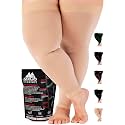 Mojo Compression Socks - 20-30mmHg Graduated Support Thigh-Hi Leg Sleeves with Grip Top - Reduces Swelling, Ideal for Varicose Veins, Lymphedema, DVT Treatment - 1 Pair