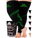Mojo Compression Socks - 20-30mmHg Graduated Support Thigh-Hi Leg Sleeves with Grip Top - Reduces Swelling, Ideal for Varicose Veins, Lymphedema, DVT Treatment - 1 Pair