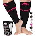 Mojo Compression Socks Footless for Women and Men 20-30mmHg - Extra Wide Plus Size Calf Sleeve - A604
