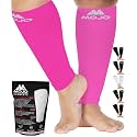 Mojo Compression Socks Footless for Women and Men 20-30mmHg - Extra Wide Plus Size Calf Sleeve - A604