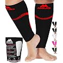Mojo Compression Socks Footless for Women and Men 20-30mmHg - Extra Wide Plus Size Calf Sleeve - A604