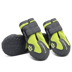truelove dog boots waterproof dog shoes with reflective straps for small medium large