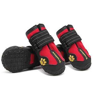 truelove dog boots waterproof dog shoes with reflective straps for small medium large