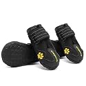 Truelove Dog Boots Waterproof Dog Shoes with Reflective Straps for Small Medium Large
