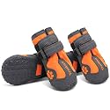 Truelove Dog Boots Waterproof Dog Shoes with Reflective Straps for Small Medium Large