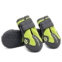 Truelove Dog Boots Waterproof Dog Shoes with Reflective Straps for Small Medium Large
