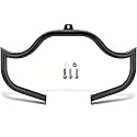 MoKitDora Softail Meathook Engine Guard Highway Crash Bar 1.25" Fat for 2000-2017 Harley Softail FL Heritage Classic Deluxe Fat Boy Models, Gloss Black
