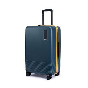 mokobara iconic check-in trolley bag medium size 685cm 71l navy amp yellow