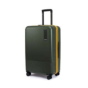 mokobara iconic check-in trolley bag medium size 685cm 71l green amp yellow
