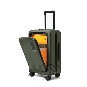 mokobara iconic cabin pro 15 inch laptop trolley 58cm 40l green