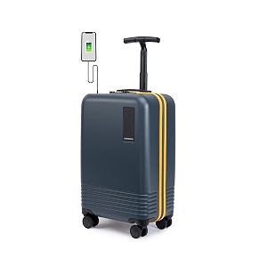 mokobara the float - cabin luggage polycarbonate 8 wheel trolly luggage hardsided suitcase with built in tsa lock ocean sunray limited edition