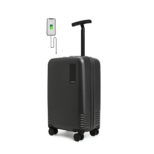 mokobara the float - cabin luggage polycarbonate 8 wheel trolly luggage hardsided suitcase with built in tsa lock silhouette