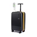 Mokobara The Float - Cabin Luggage Polycarbonate 8 Wheel Trolly Luggage Hardsided Suitcase with Built in TSA Lock (Crypto Sunray (Limited Edition))