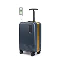 Mokobara The Float - Cabin Luggage Polycarbonate 8 Wheel Trolly Luggage Hardsided Suitcase with Built in TSA Lock (Ocean Sunray (Limited Edition))