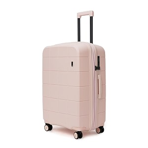mokobara the hovercraft expandable luggage  polypropylene 8 wheel trolly luggage hardsided suitcase with built in tsa lock travel suitcase for men amp women check-in lucky charm