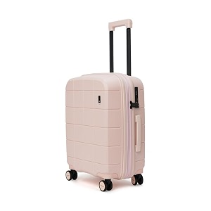 mokobara the hovercraft expandable luggage  polypropylene 8 wheel trolly luggage hardsided suitcase with built in tsa lock travel suitcase for men amp women cabin lucky charm