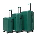 MOKOBARA The Hovercraft Expandable Luggage | Polypropylene 8 Wheel Trolly Luggage Hardsided Suitcase with Built in TSA Lock Travel Suitcase for Men &amp; Women (Set of 3, Mic Drop)