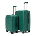 MOKOBARA The Hovercraft Expandable Luggage | Polypropylene 8 Wheel Trolly Luggage Hardsided Suitcase with Built in TSA Lock Travel Suitcase for Men & Women (Set of 2, Mic Drop)