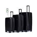 MOKOBARA Iconic Set of 3 Trolley Bag (57.8cm 68.5cm 79cm) Black