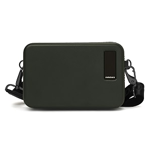 mokobara moko mini sling bag hard shell travel crossbody pouch green