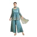 MOKOSH Women39s Silk Embroidered Peplum Kurta Set