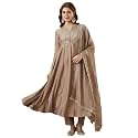 MOKOSH Womens Silk Embroidery Anarkali Kurta Pant