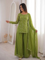 MOKOSH Women Kurta Palazzo Dupatta Set