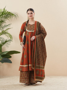 MOKOSH Women Kurta Sharara Dupatta Set