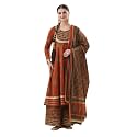 MOKOSH Womens Cotton Print Anarkali Kurta Sharara
