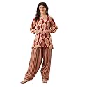 MOKOSH Womens Cotton Print Kurta with Farsi